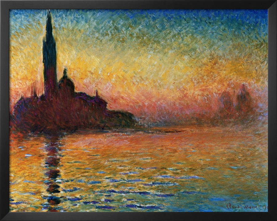 Sunset In Venice - Claude Monet Paintings